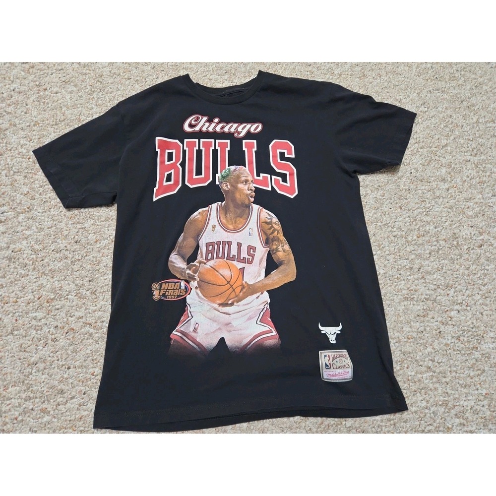 Mitchell & Ness Dennis Rodman Chicago Bulls 1997 NBA Finals Shirt Mens Large